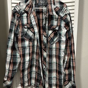 BKE athletic fit men’s button up long sleeve size xxl